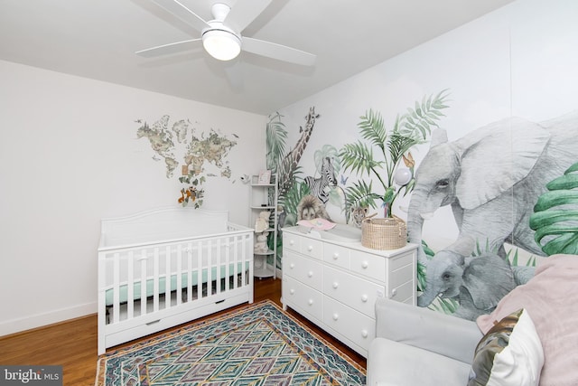 14 Utah Ave, Cherry Hill, NJ 08002 - bedroom with wood finished floors and a ceiling fan