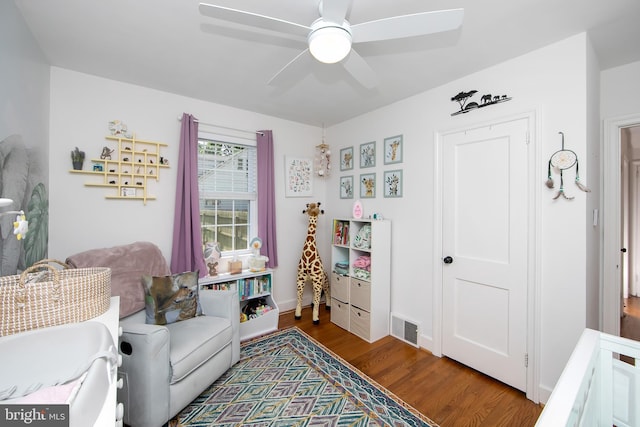 14 Utah Ave, Cherry Hill, NJ 08002 - bedroom with wood finished floors and a ceiling fan