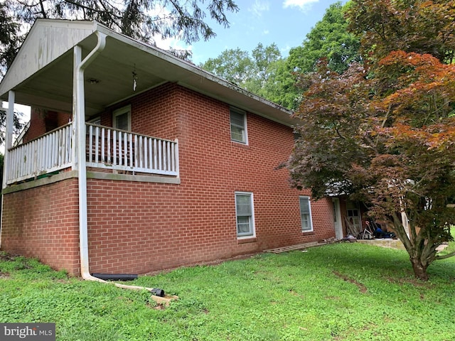 2142 Flag Marsh Rd, Mount Airy, MD 21771 - view of side of home with a yard and brick siding