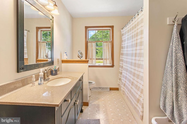 148 S Allwood Dr, Hanover, PA 17331 - bathroom with vanity and a shower with shower curtain