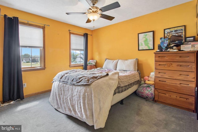 148 S Allwood Dr, Hanover, PA 17331 - carpeted bedroom featuring ceiling fan and baseboards