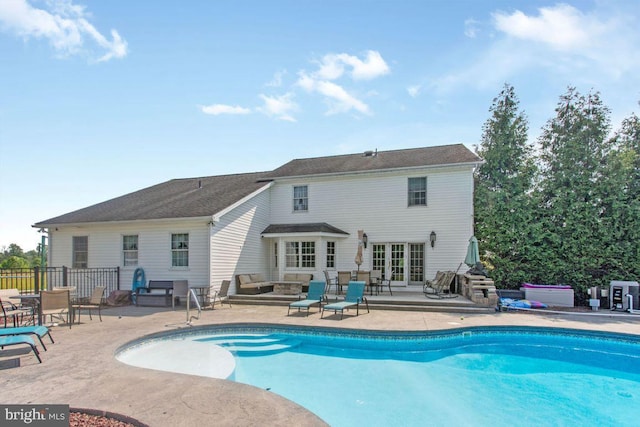 148 S Allwood Dr, Hanover, PA 17331 - view of swimming pool featuring french doors, a patio, and an outdoor hangout area