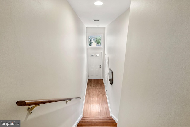 929 S 18th St, Philadelphia, PA 19146 - stairs with wood finished floors and recessed lighting