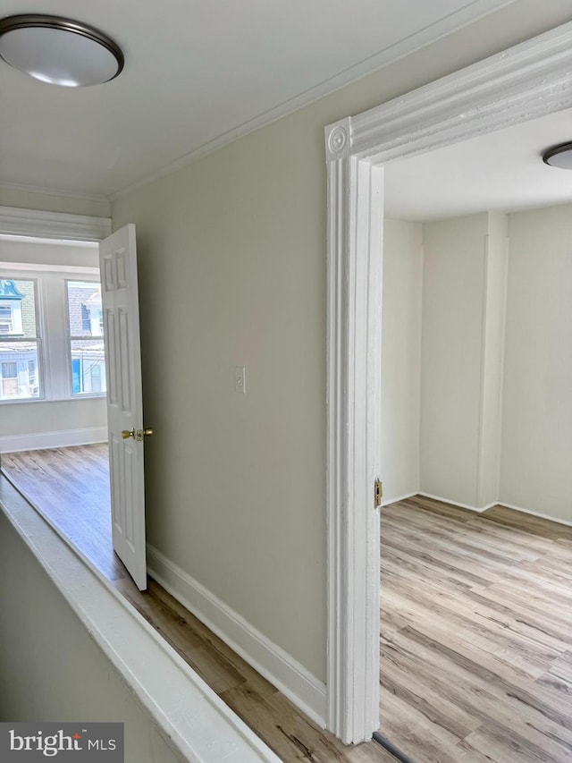 538 S Lime St, Lancaster, PA 17602 - hall featuring wood finished floors and crown molding