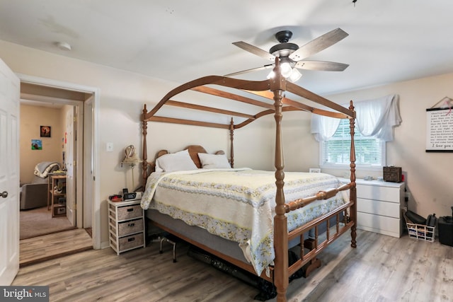 251 Kelly Dr, Harpers Ferry, WV 25425 - bedroom featuring wood finished floors and ceiling fan
