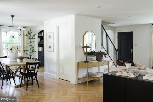 33 Conestoga Blvd, Lancaster, PA 17602 - dining space featuring plenty of natural light and stairway