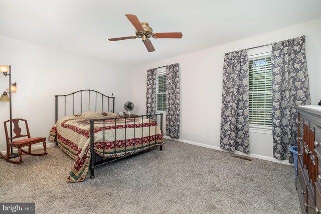 1866 Wexford Rd, Palmyra, PA 17078 - carpeted bedroom with baseboards and ceiling fan