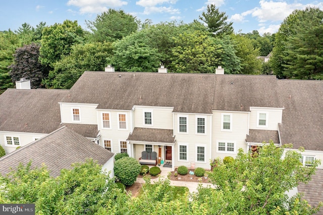 1866 Wexford Rd, Palmyra, PA 17078 - view of front of property with a chimney and a shingled roof