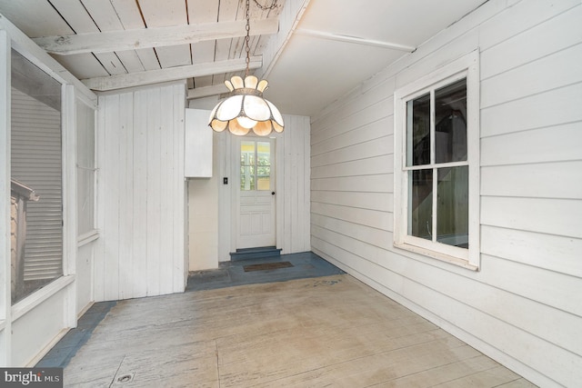 505 7th St, Mount Gretna, PA 17064 - doorway to property featuring a wooden deck