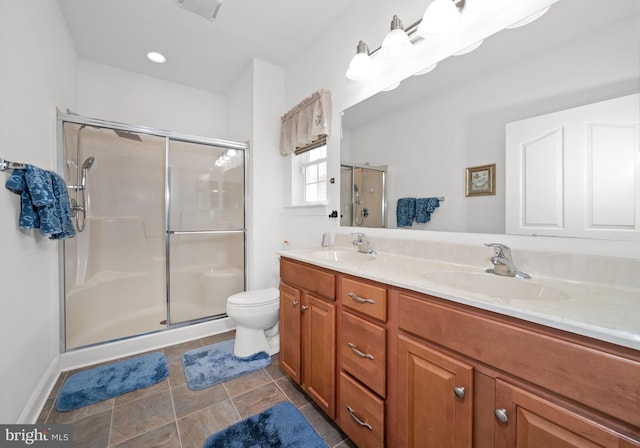 231 Lupine Dr, Smyrna, DE 19977 - full bathroom with a shower stall and double vanity