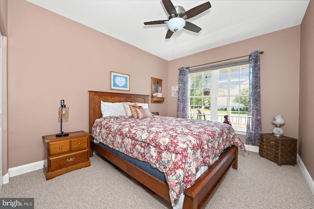 231 Lupine Dr, Smyrna, DE 19977 - carpeted bedroom featuring baseboards and a ceiling fan
