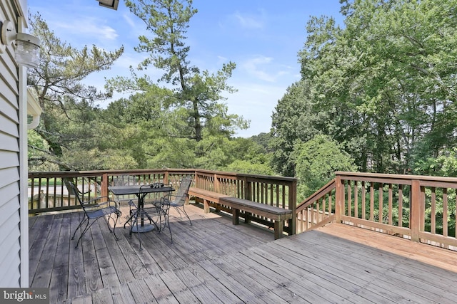 7547 Filbert Ter, Gaithersburg, MD 20879 - wooden terrace featuring outdoor dining space
