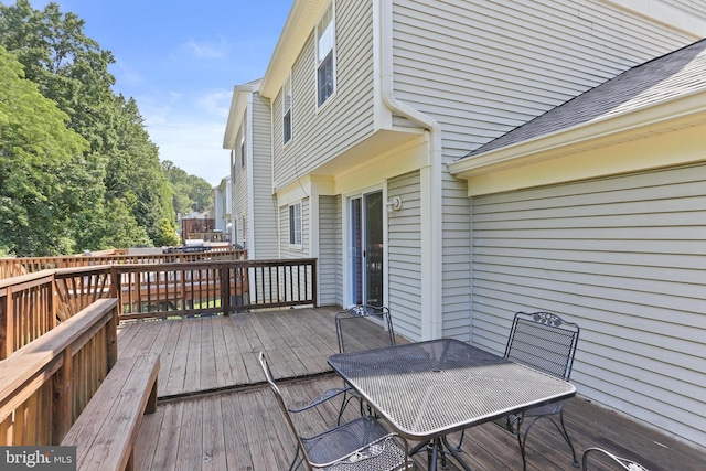 7547 Filbert Ter, Gaithersburg, MD 20879 - wooden terrace featuring outdoor dining space
