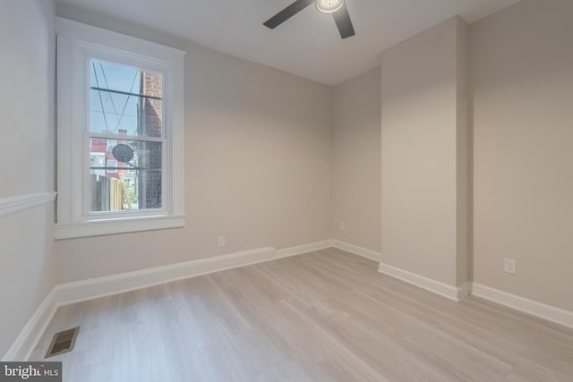 3335 Dudley Ave, Baltimore, MD 21213 - unfurnished room featuring light wood-type flooring and ceiling fan