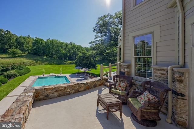 5751 Mount Pisgah Rd, York, PA 17406 - view of patio featuring an outdoor pool
