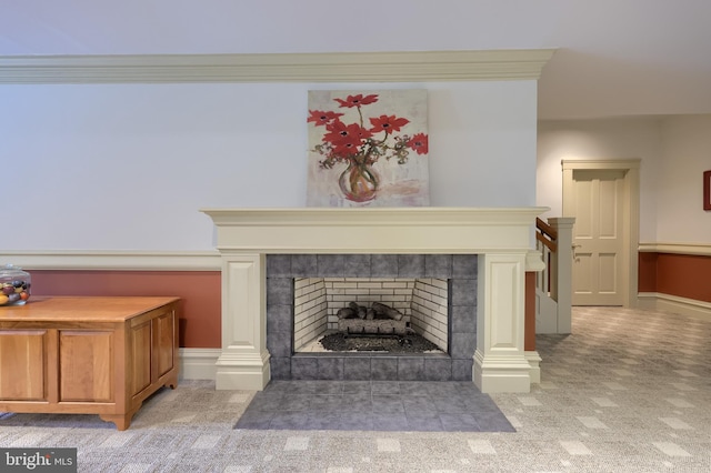 5751 Mount Pisgah Rd, York, PA 17406 - detailed view of a fireplace and carpet