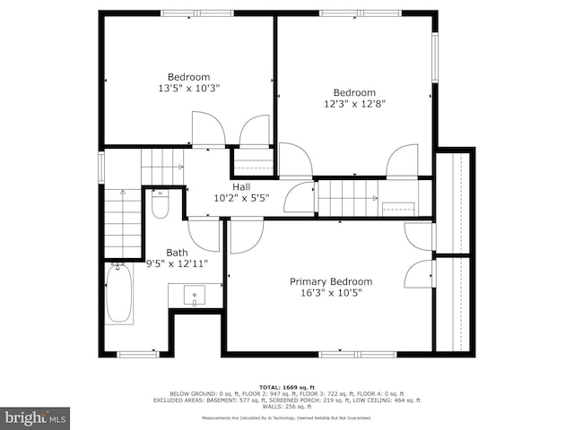 206 E Lake Ave, Baltimore, MD 21212 - view of property floor plan