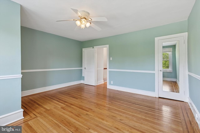 7527 Germantown Ave, Philadelphia, PA 19119 - spare room featuring ceiling fan and wood finished floors