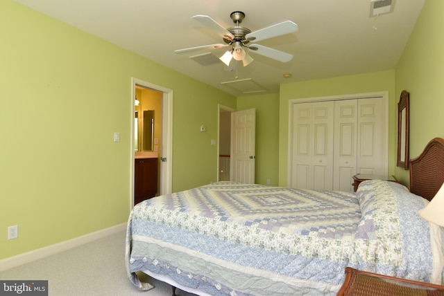 36765 Hummingbird Way N, Selbyville, DE 19975 - carpeted bedroom featuring a closet and ceiling fan