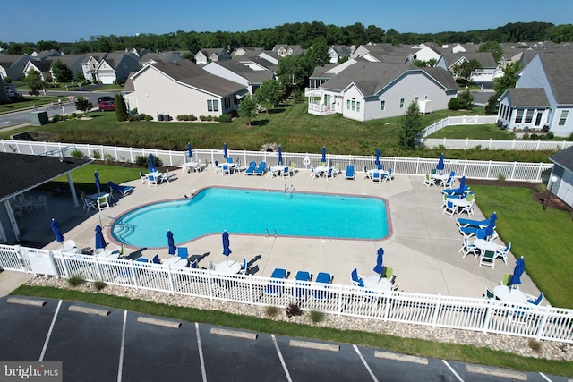 36765 Hummingbird Way N, Selbyville, DE 19975 - community pool with a residential view and a patio