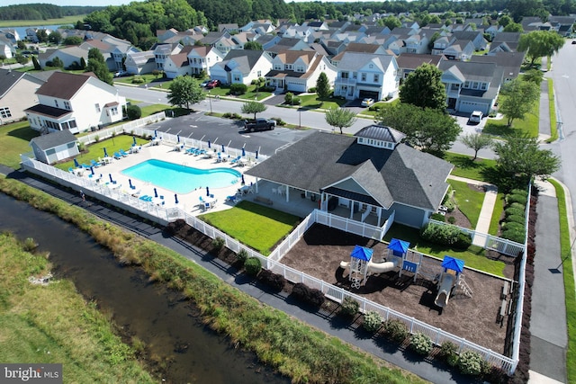 36765 Hummingbird Way N, Selbyville, DE 19975 - aerial view of residential area with a pool