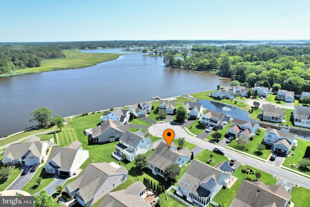 36765 Hummingbird Way N, Selbyville, DE 19975 - aerial perspective of suburban area with a nearby body of water
