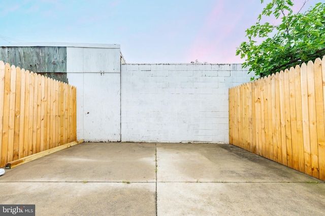 2713 E Huntingdon St, Philadelphia, PA 19125 - patio terrace at dusk with a patio