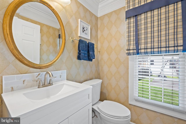 20736 Ashburn Station Pl, Ashburn, VA 20147 - bathroom with crown molding and vanity
