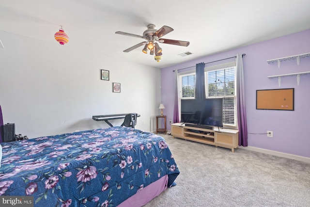 20736 Ashburn Station Pl, Ashburn, VA 20147 - bedroom with carpet flooring and a ceiling fan