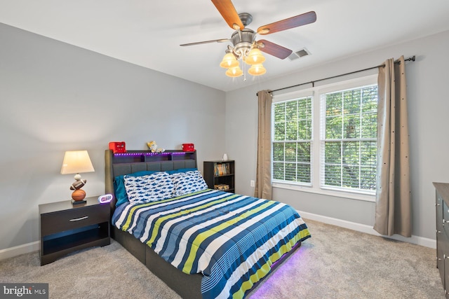 20736 Ashburn Station Pl, Ashburn, VA 20147 - bedroom with carpet and ceiling fan