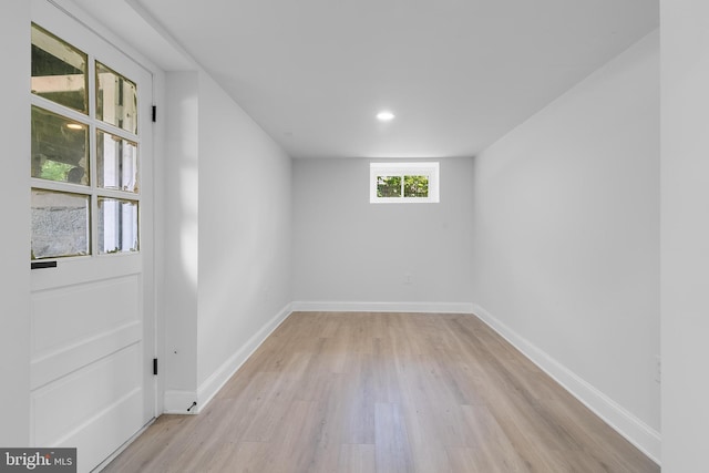 6818 Connecticut Ave, Chevy Chase, MD 20815 - empty room featuring light wood-type flooring and recessed lighting
