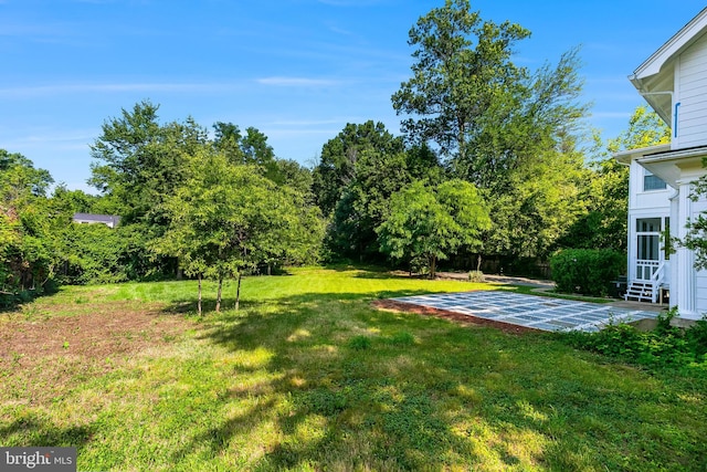 6818 Connecticut Ave, Chevy Chase, MD 20815 - view of green lawn featuring a patio area