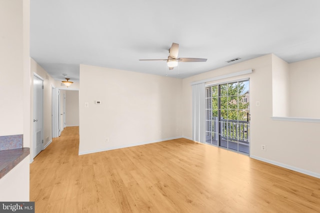 2802B Yarmouth Ln, Mount Laurel, NJ 08054 - unfurnished room with light wood finished floors and a ceiling fan