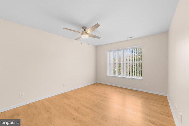 2802B Yarmouth Ln, Mount Laurel, NJ 08054 - unfurnished room featuring ceiling fan and light wood finished floors