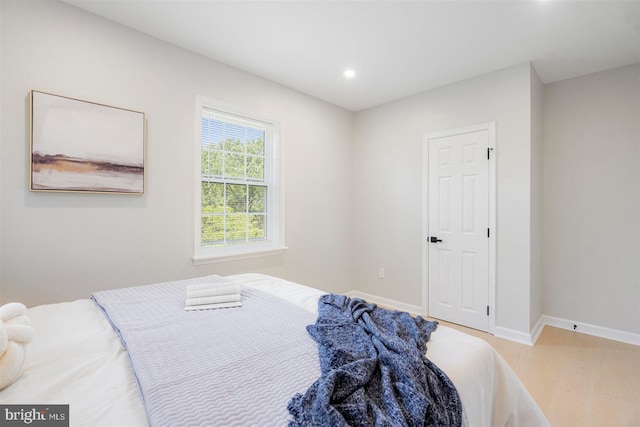 4618 Arabia Ave, Baltimore, MD 21214 - bedroom featuring light wood-style flooring and recessed lighting
