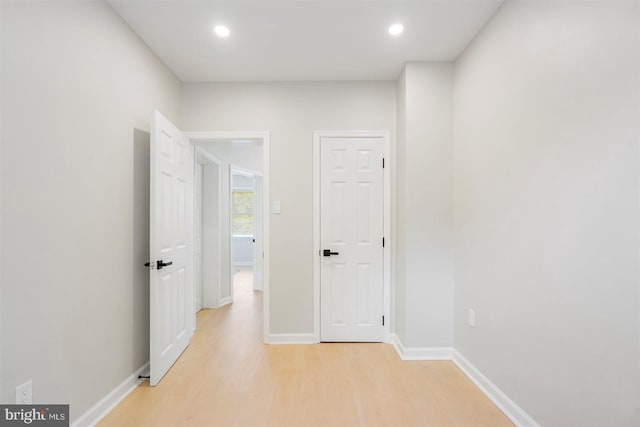 4618 Arabia Ave, Baltimore, MD 21214 - hall featuring light wood-type flooring and recessed lighting