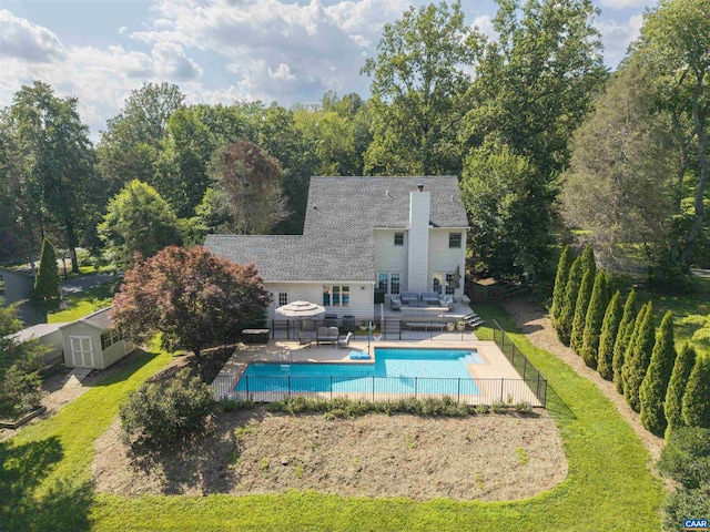 325 Heron Ln, Charlottesville, VA 22903 - view of swimming pool with outdoor lounge area and a patio