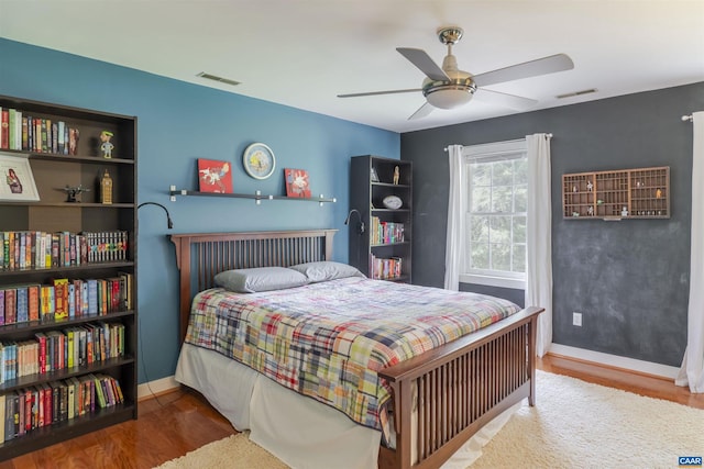 325 Heron Ln, Charlottesville, VA 22903 - bedroom featuring wood finished floors and a ceiling fan