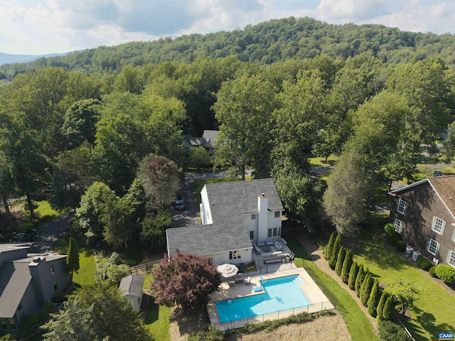 325 Heron Ln, Charlottesville, VA 22903 - aerial view of property and surrounding area featuring a forest