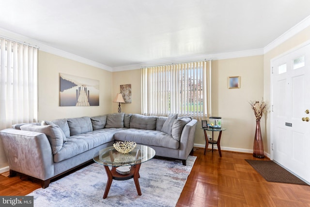 9959 Ferndale St, Philadelphia, PA 19115 - living area with ornamental molding and baseboards