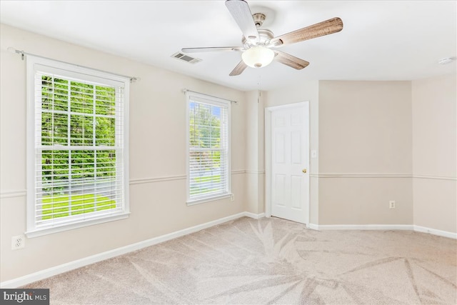9409 Emory Grove Rd, Gaithersburg, MD 20877 - carpeted spare room featuring baseboards and ceiling fan