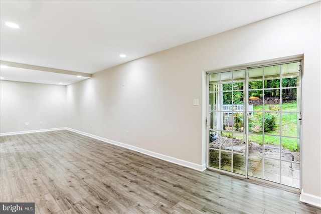 9409 Emory Grove Rd, Gaithersburg, MD 20877 - empty room featuring wood finished floors and recessed lighting