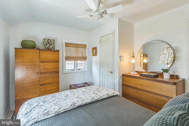 238 Winding Way Rd, Stratford, NJ 08084 - bedroom featuring lofted ceiling and ceiling fan