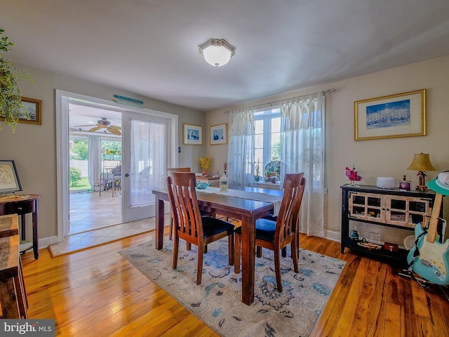 616 Glenfield Ave, Glenolden, PA 19036 - dining room featuring light wood-type flooring and french doors