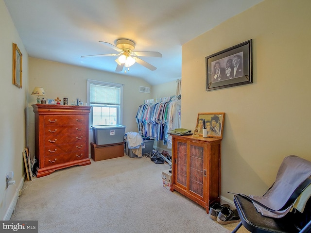 616 Glenfield Ave, Glenolden, PA 19036 - spacious closet with ceiling fan and carpet floors