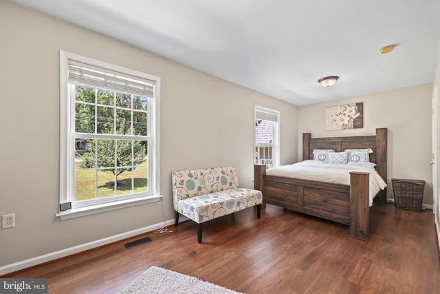 2 Evans Ln, Ruther Glen, VA 22546 - bedroom with multiple windows and dark wood finished floors
