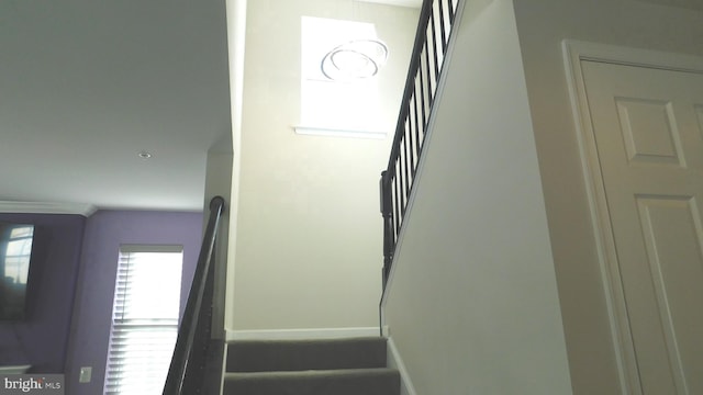 12507 Olivine Ct, Hagerstown, MD 21740 - staircase with baseboards