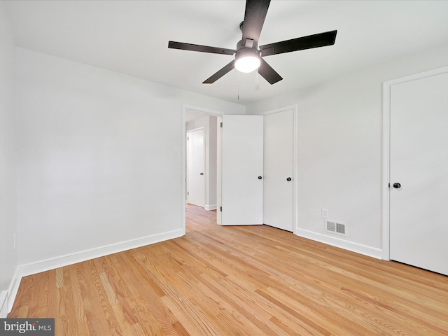 1020 Wyomissing Blvd, Wyomissing, PA 19610 - unfurnished bedroom with light wood-style floors and ceiling fan