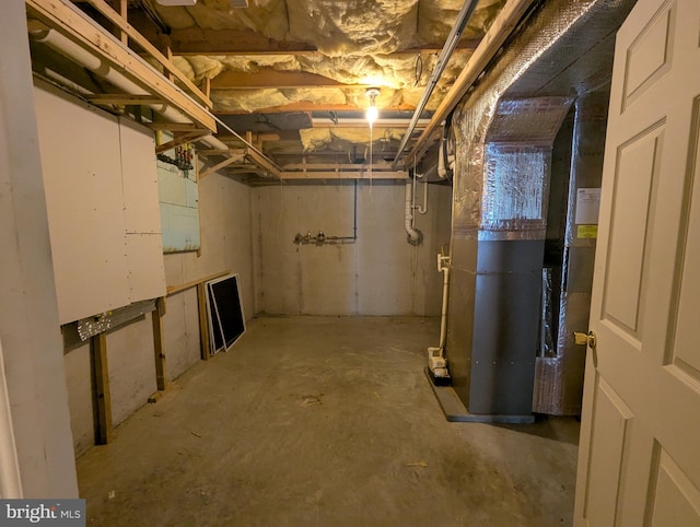 43 Helene Ct, Hamburg, PA 19526 - unfinished basement featuring heating unit