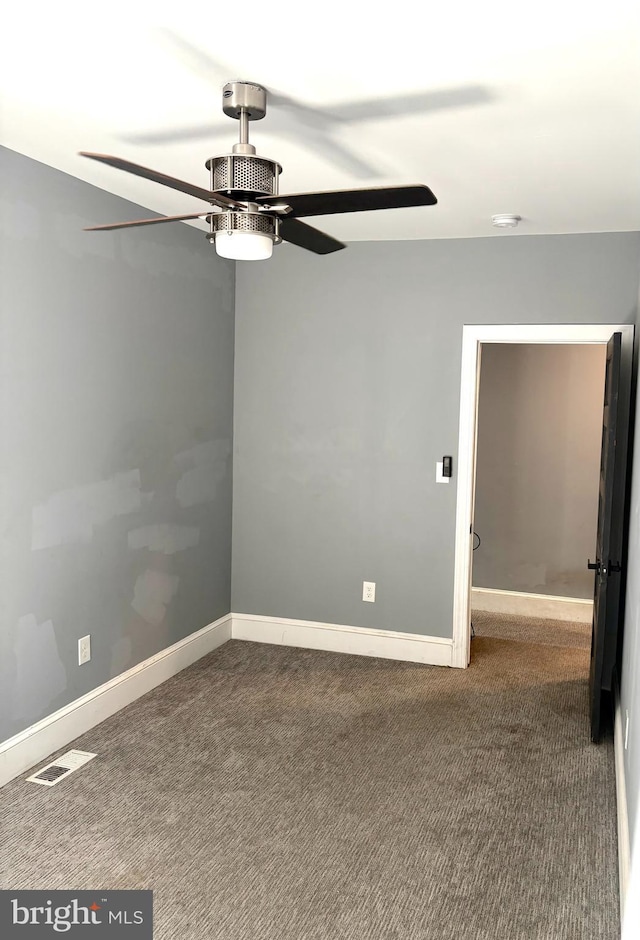 607 N Broom St, Wilmington, DE 19805 - unfurnished room with a ceiling fan and carpet